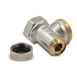 Клапан запорный Primoclima Armature угловой ВР-НР 1/2"х3/4", без хвостовика, никель