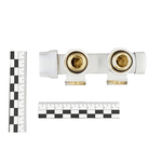 Узел нижнего подключения Primoclima Armature термостатический угловой правый 1/2"х3/4", белый