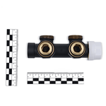 Узел нижнего подключения Primoclima Armature термостатический угловой правый 1/2"х3/4", черный