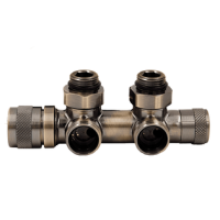 Узел нижнего подключения Primoclima Armature термостат."Lunar" угловой правый 1/2"х3/4"Е, Бронза