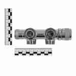 Узел нижнего подключения терм. Primoclima Armature "Lunar" угловой левый 1/2"х3/4"Е, цвет хром