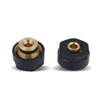 Комплект резьбовых соединений Primoclima Armature для многослойной трубы 16х3/4", черный матовый