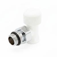 Угловой клапан термостатический, 1/2” х 1/2”. Покрытие - Белый.