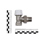 Вентиль угловой Primoclima Armature термостатический 1/2", никелированный