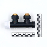 Узел нижнего подключения Primoclima Armature термостатический угловой левый 1/2"х3/4", черный