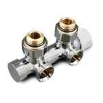 Узел нижнего подключения Primoclima Armature термостатический угловой левый 1/2"х3/4", хром