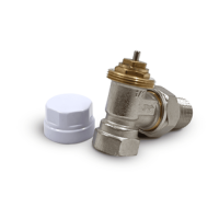 Вентиль угловой Primoclima Armature термостатический 1/2", никелированный