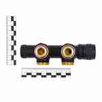 Узел нижнего подключения терм. Primoclima Armature "Lunar" угловой левый 1/2"х3/4"Е, цвет черный