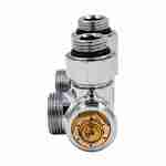 Узел нижнего подключения терм. Primoclima Armature "Lunar" угловой левый 1/2"х3/4"Е, цвет хром