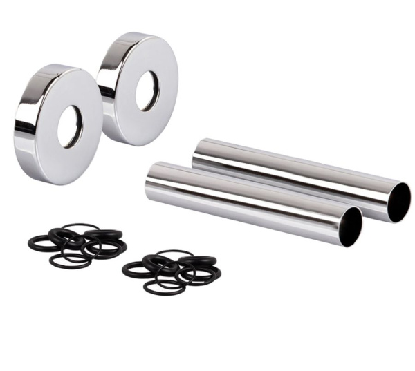 Комплект декоративных трубок 160x 18-20-1/2” цвет хром