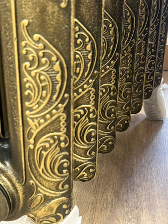 Радиатор чугунный РАДИМАКС Windsor 500, 7 секций, состаренная бронза, напольное исполнение, W 500-7s  ЛИКВИДАЦИЯ