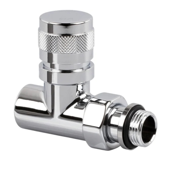 Вентиль на подачу прямой Tondera 1/2", преобразуемый в термостатический, хром