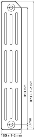 Радиатор чугунный Lille 813/130, 8 секций, RETROstyle RS-LI 813/130-8s