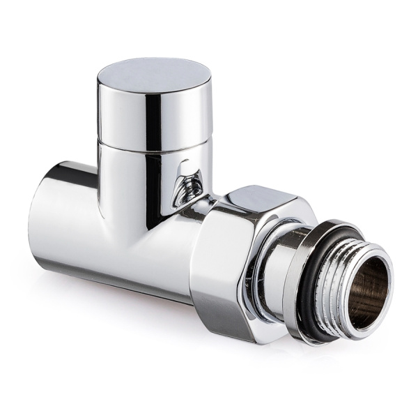 Клапан запорный прямой 1/2" цвет хром