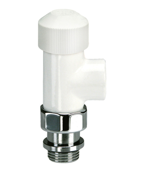 Вентиль на подачу осевой SR Rubinetterie Tondera 1/2", термостатический, цвет белый