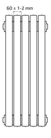 Радиатор чугунный Lille 813/130, 8 секций, RETROstyle RS-LI 813/130-8s
