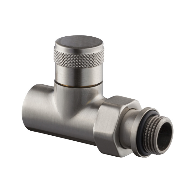 Запорный клапан прямой SR Rubinetterie серия Tondera 1/2", никель матовый