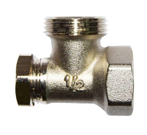 Клапан запорный угловой ВР-НР  1/2"х3/4",  без хвостовика SR Rubinetterie