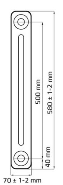 Радиатор чугунный РАДИМАКС Loft 500/070, 1 секция, LF 500/070-1s