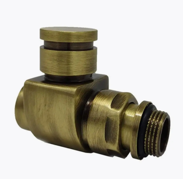 Вентиль запорный прямой серия Prestige & Minimal 1/2", цвет бронза