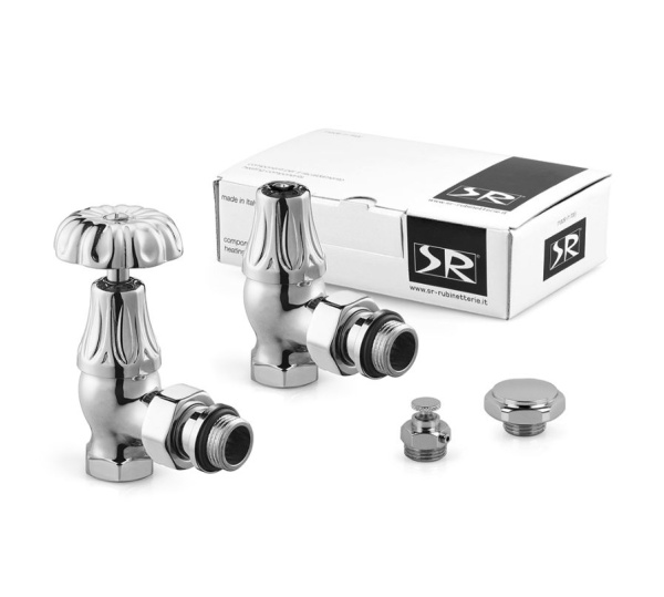 Комплект серия Old Style 1/2" угловой, цвет хром