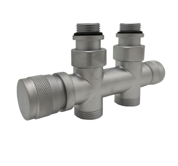 Узел нижнего подключения прямой 1/2"х3/4" хром матовый