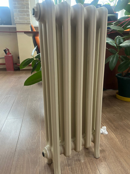 Радиатор чугунный РАДИМАКС Loft 600, 5 секций, белый, напольное исполнение, LF 600-5s  ЛИКВИДАЦИЯ