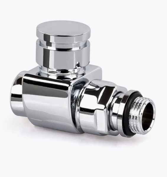 Вентиль запорный прямой серия Prestige & Minimal 1/2", цвет хром