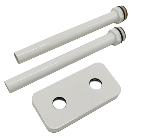 комплект декоративной крышки и трубок с резьбой для одно/двухтрубной систем (50 мм) 15х1/2х L 151, белый