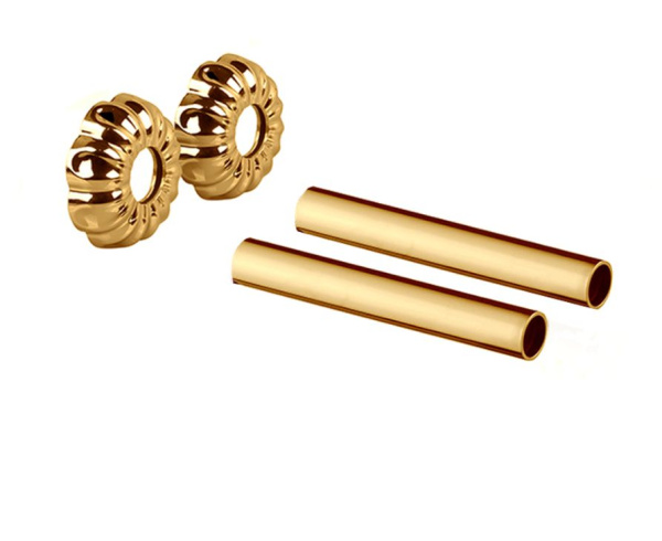 Комплект декоративных трубок "ретро", 160xD 18-20-1/2" цвет  золото