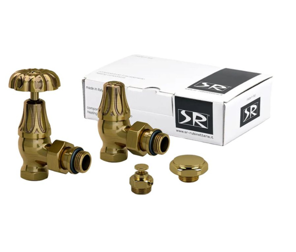 Комплект серия Old Style 1/2" угловой, цвет бронза