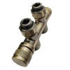 Узел нижнего подключения Primoclima Armature термостатический "Lunar" прямой 1/2"х3/4"Е, Бронза