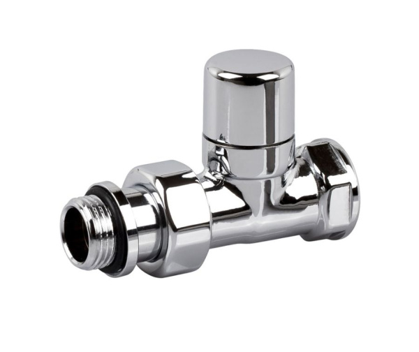 Запорный прямой клапан серия Ovus, 1/2", цвет хром