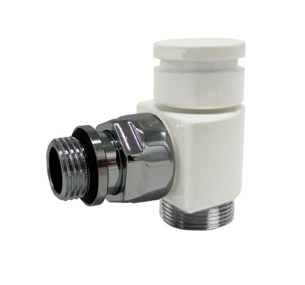 Угловой запорный клапан SR Rubinetterie Prestige & Minimal 1/2" x 24/19, белый