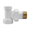 Запорный клапан Primoclima Armature угловой 1/2", белый