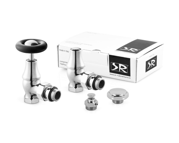 Комплект SR Rubinetterie Old Style 1/2" угловой, хром, K390-1500C000