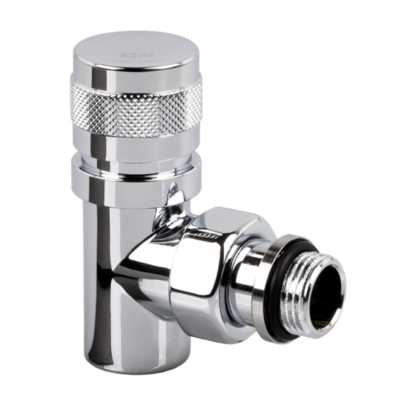 Вентиль на подачу угловой Tondera 1/2", преобразуемый в термостатический, хром