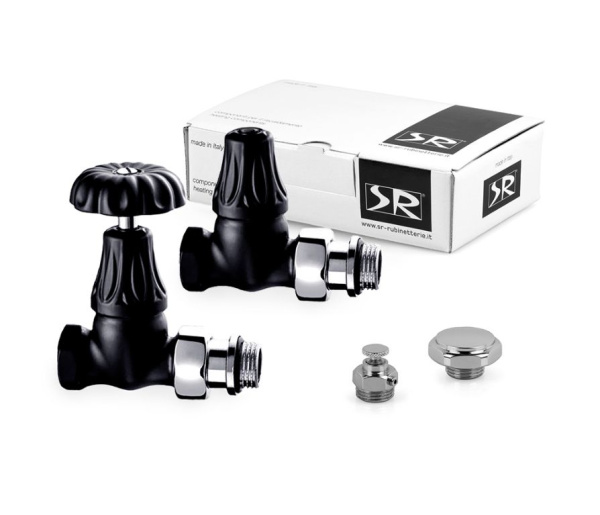 Комплект серия Old Style 1/2" прямой, цвет черный