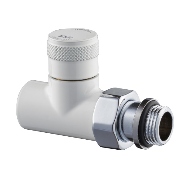 Запорный клапан прямой Tondera 1/2", белый