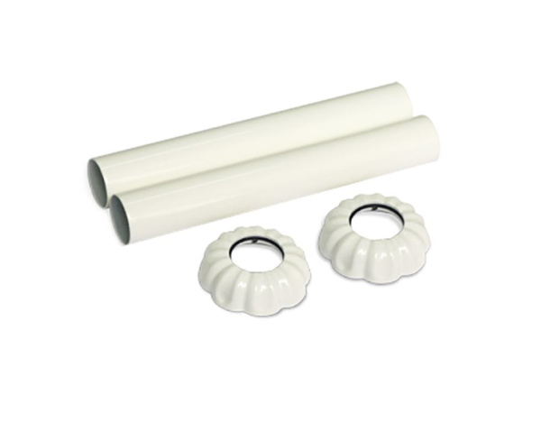 Комплект декоративных трубок "ретро", 160xD 18-20-1/2" цвет  белый