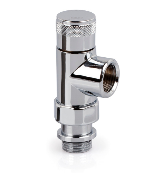 Запорный вентиль осевой SR Rubinetterie Tondera 1/2", цвет хром