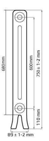 Радиатор чугунный РАДИМАКС Loft 600/070, 10 секций, LF 600/070-10s