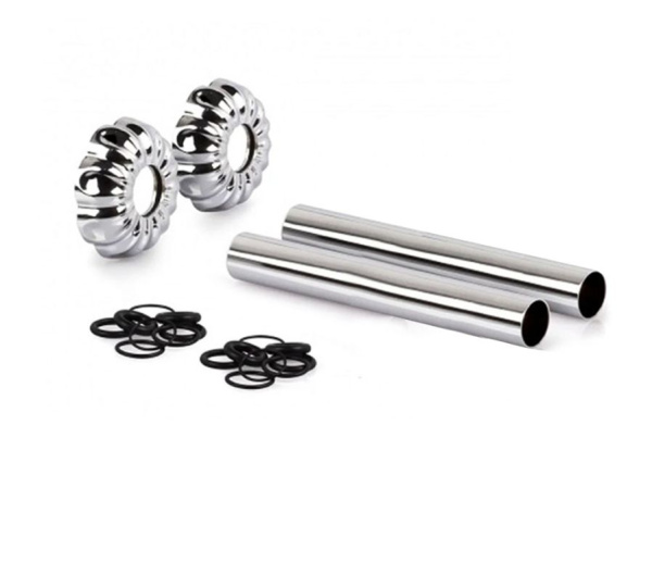 Комплект декоративных трубок "ретро"L.160xØ18-20-1/2” цвет хром