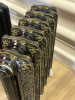 Радиатор чугунный РАДИМАКС Windsor 500, 6 секций, черный с золотой патиной, покрытие глянцевым лаком, напольное исполнение, W 500-6s ЛИКВИДАЦИЯ
