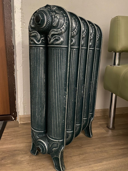 Радиатор чугунный Barton, 5 секций, RETROstyle RS-BAR 560-5s